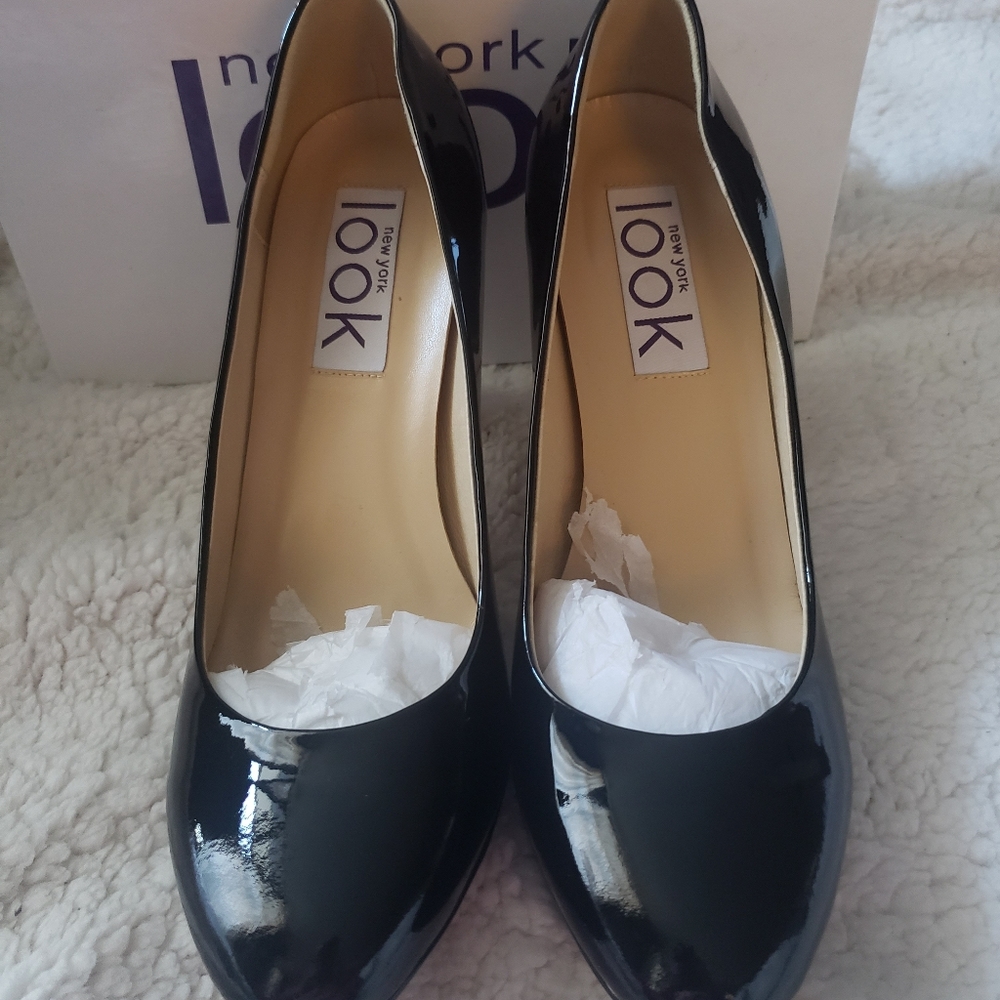 New York Look Patent Leather Heels.  US Size 10